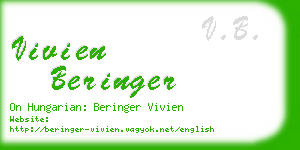 vivien beringer business card